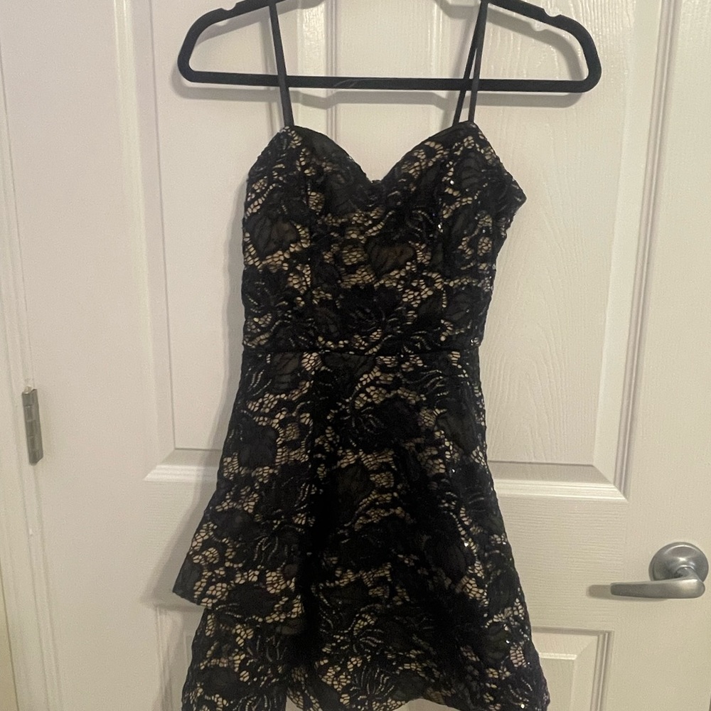 Black lace dress